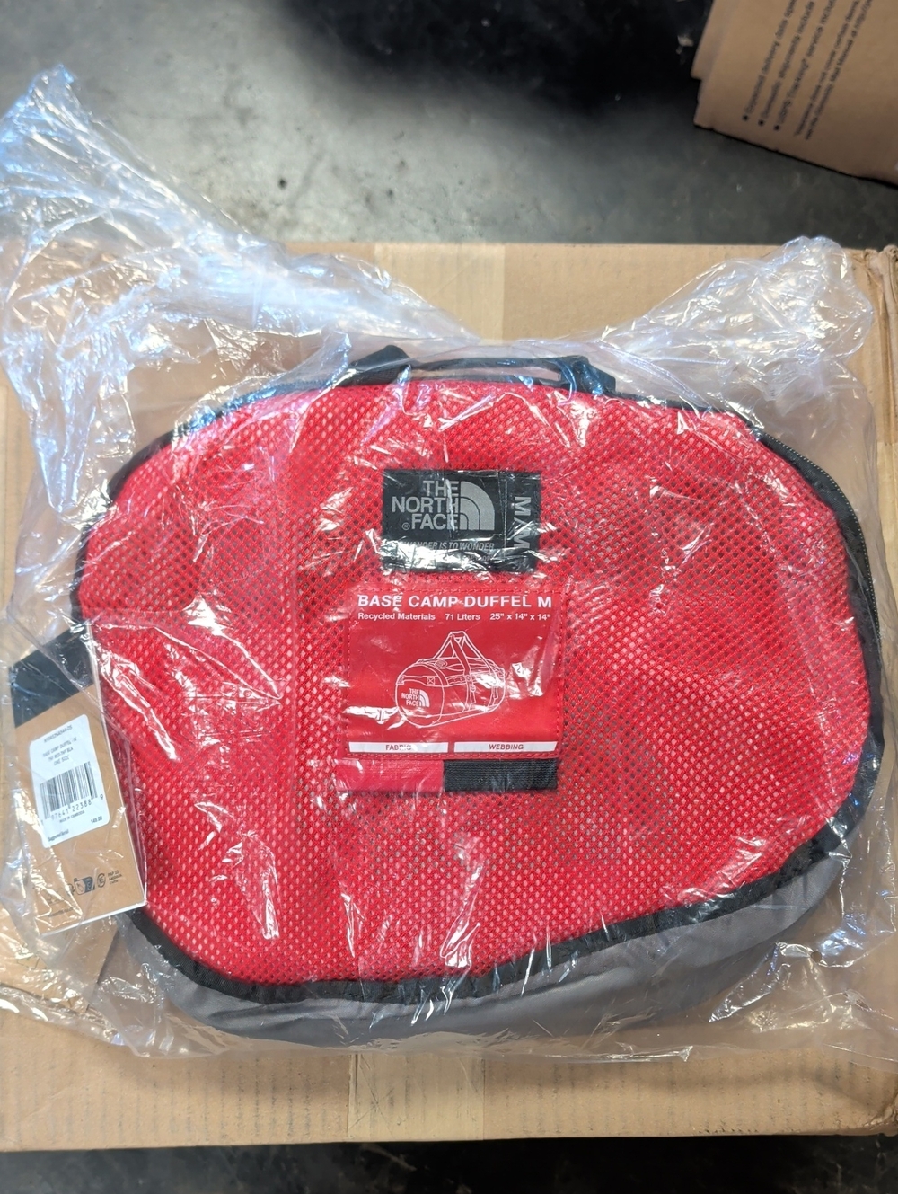 THE NORTH FACE Base Camp Duffel M 71L Red NEW